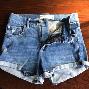 High waisted Jean shorts